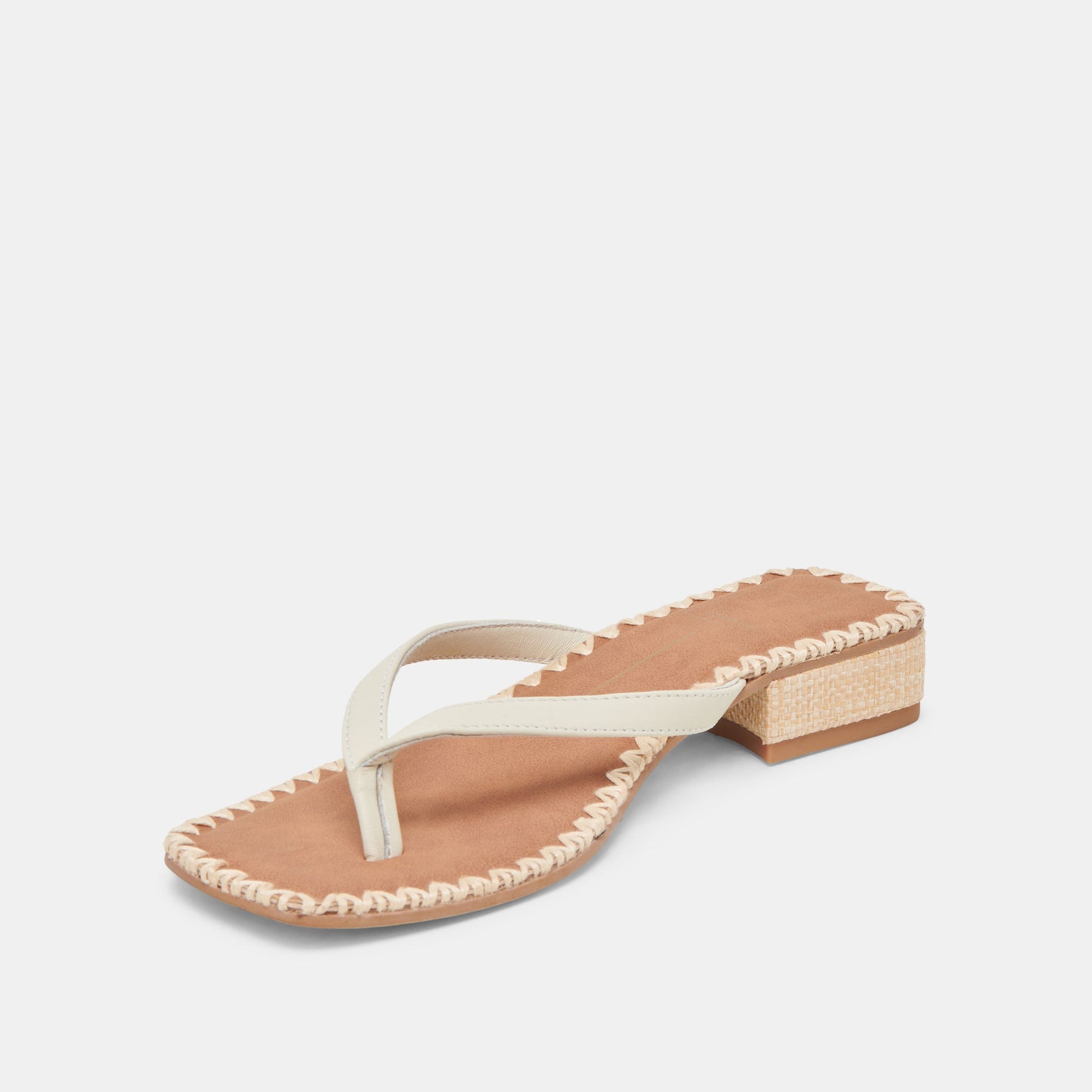 BARTY SANDALS WHITE LEATHER Dolce Vita
