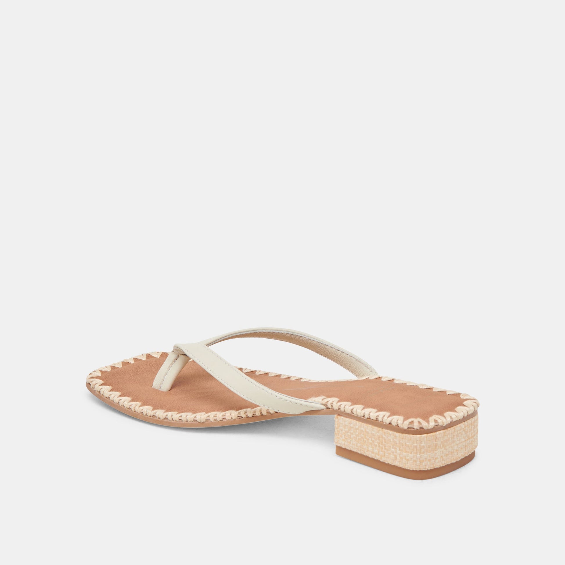 BARTY SANDALS WHITE LEATHER Dolce Vita