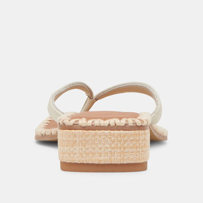 BARTY SANDALS WHITE LEATHER Dolce Vita