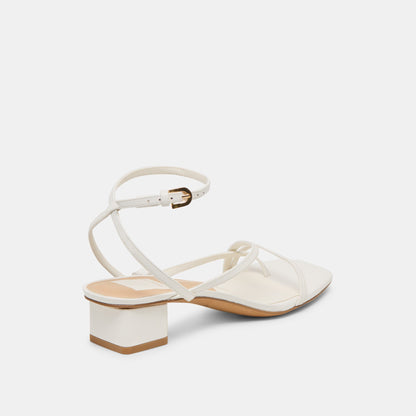 Karlos True White Leather Sandals Dolce Vita