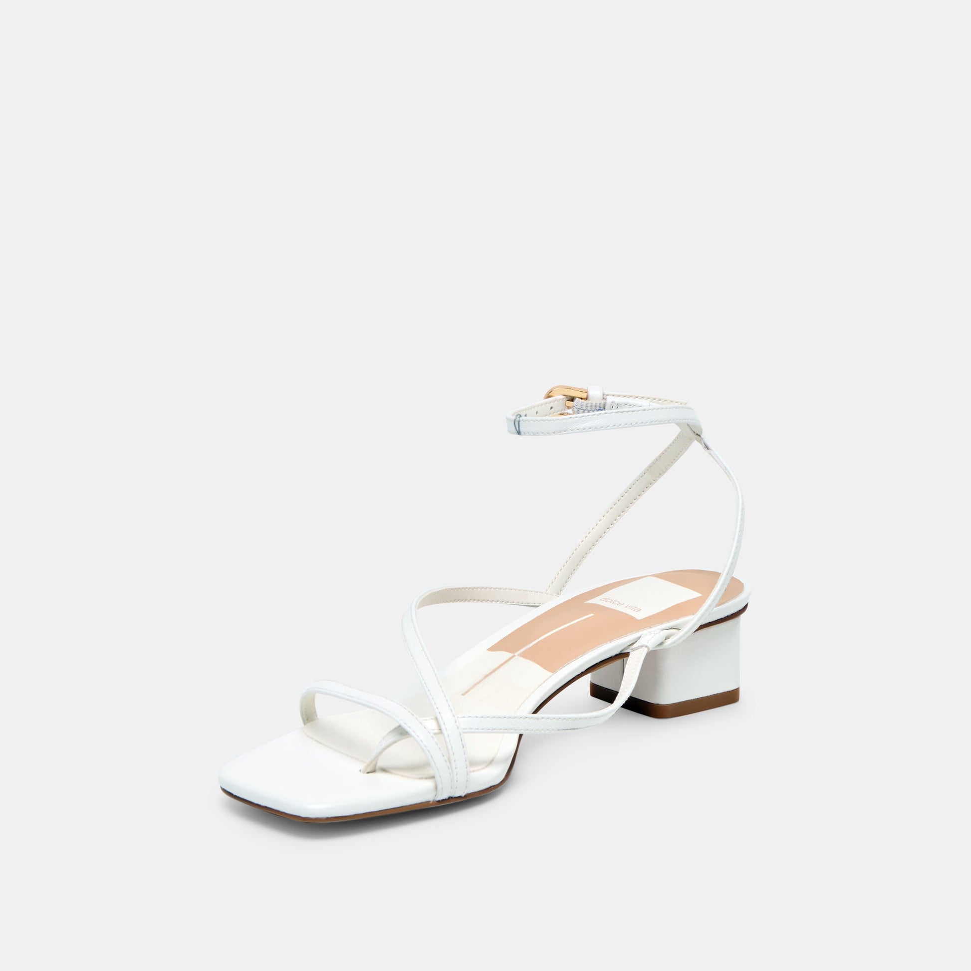 Karlos True White Leather Sandals Dolce Vita