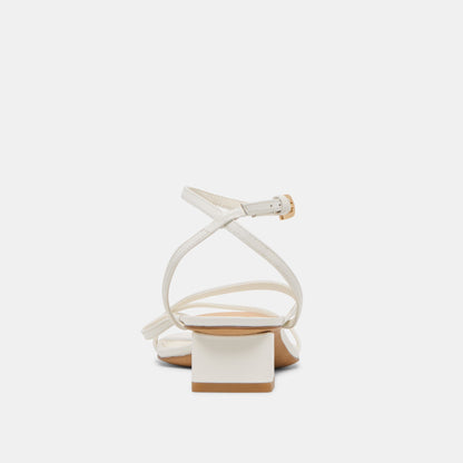 Karlos True White Leather Sandals Dolce Vita