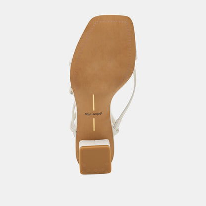 Karlos True White Leather Sandals Dolce Vita