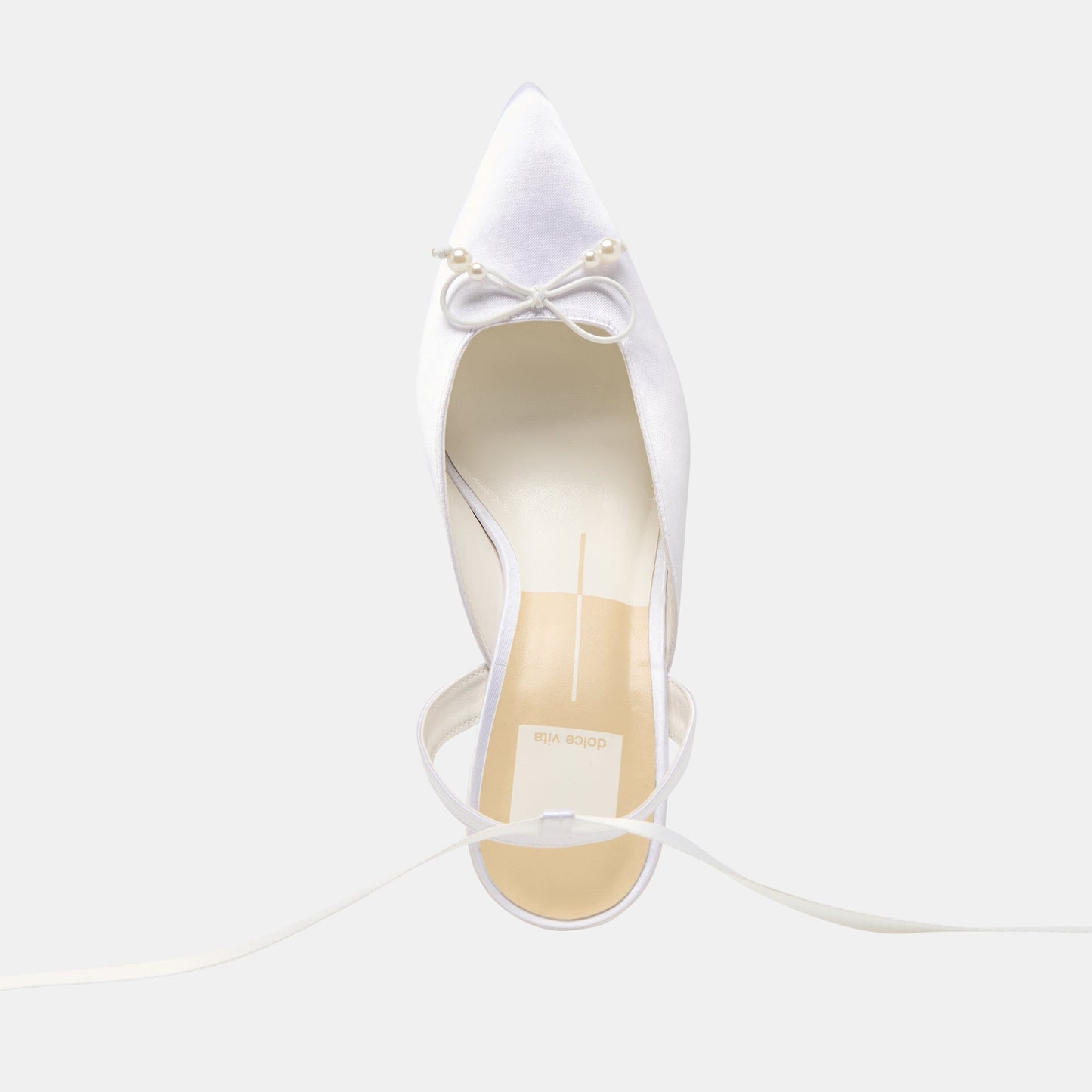 Efora True White Satin Heels Dolce Vita