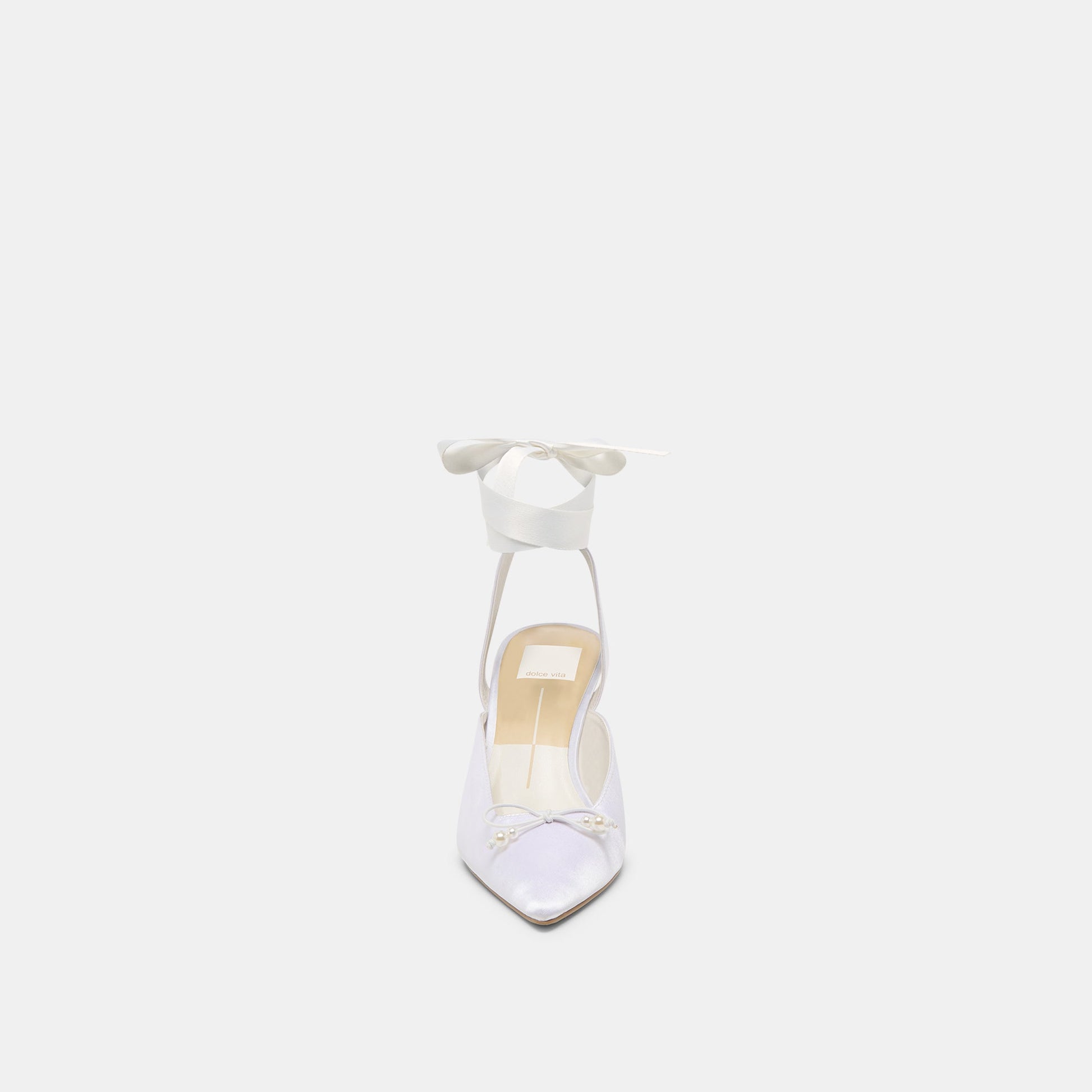 Efora True White Satin Heels Dolce Vita