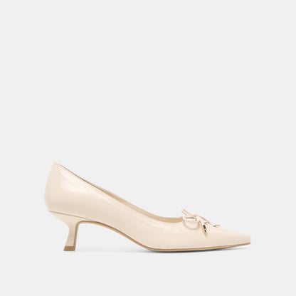 Clarie Bone Crinkle Patent Leather Heels Dolce Vita