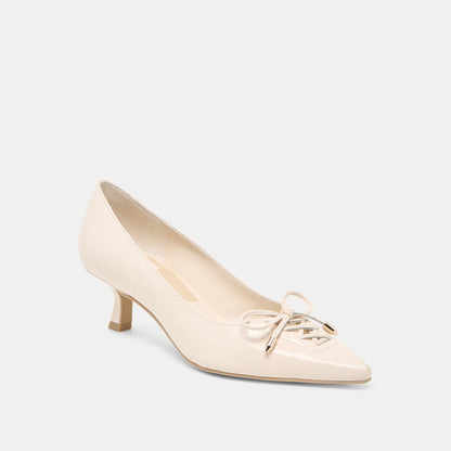 Clarie Bone Crinkle Patent Leather Heels Dolce Vita