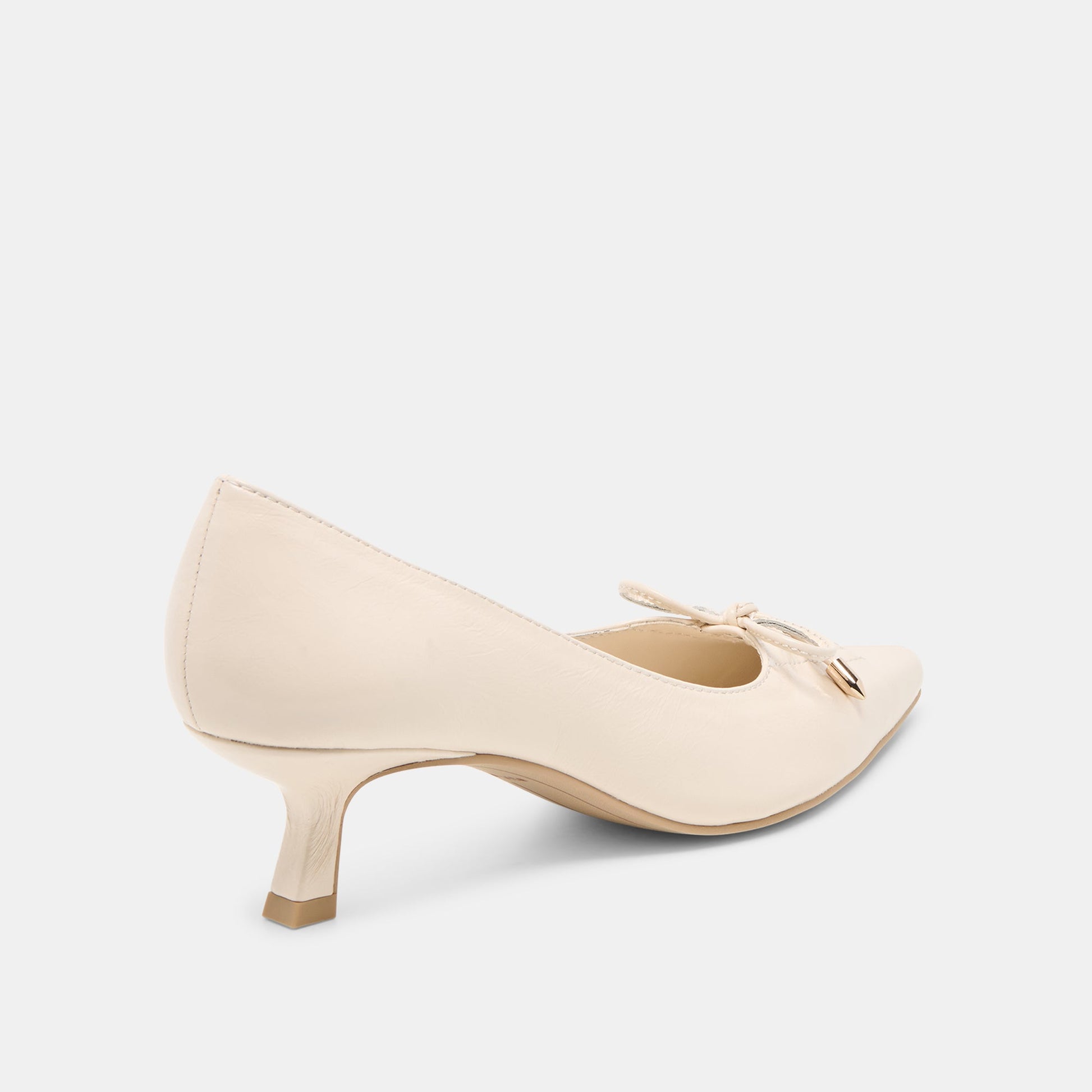 Clarie Bone Crinkle Patent Leather Heels Dolce Vita