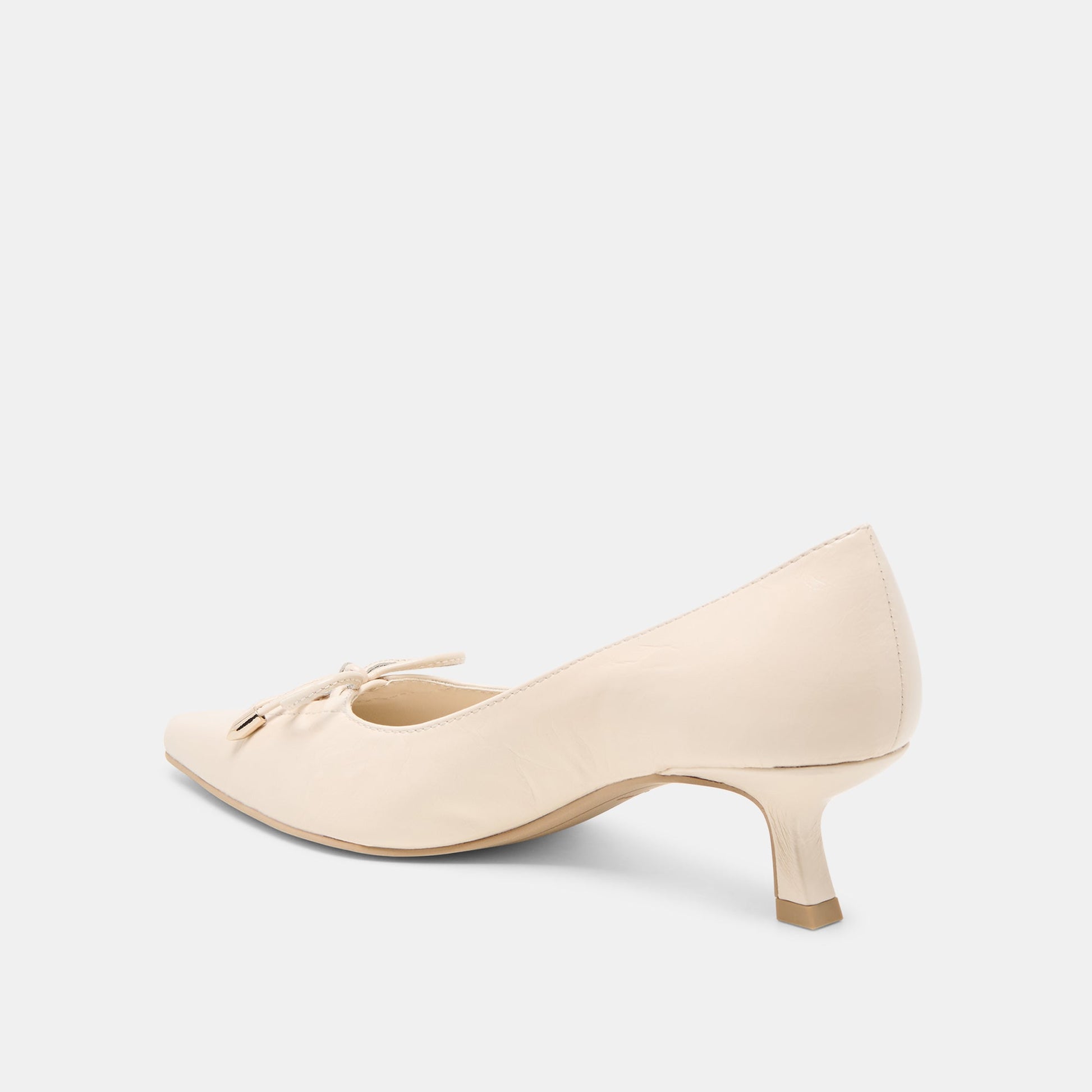 Clarie Bone Crinkle Patent Leather Heels Dolce Vita