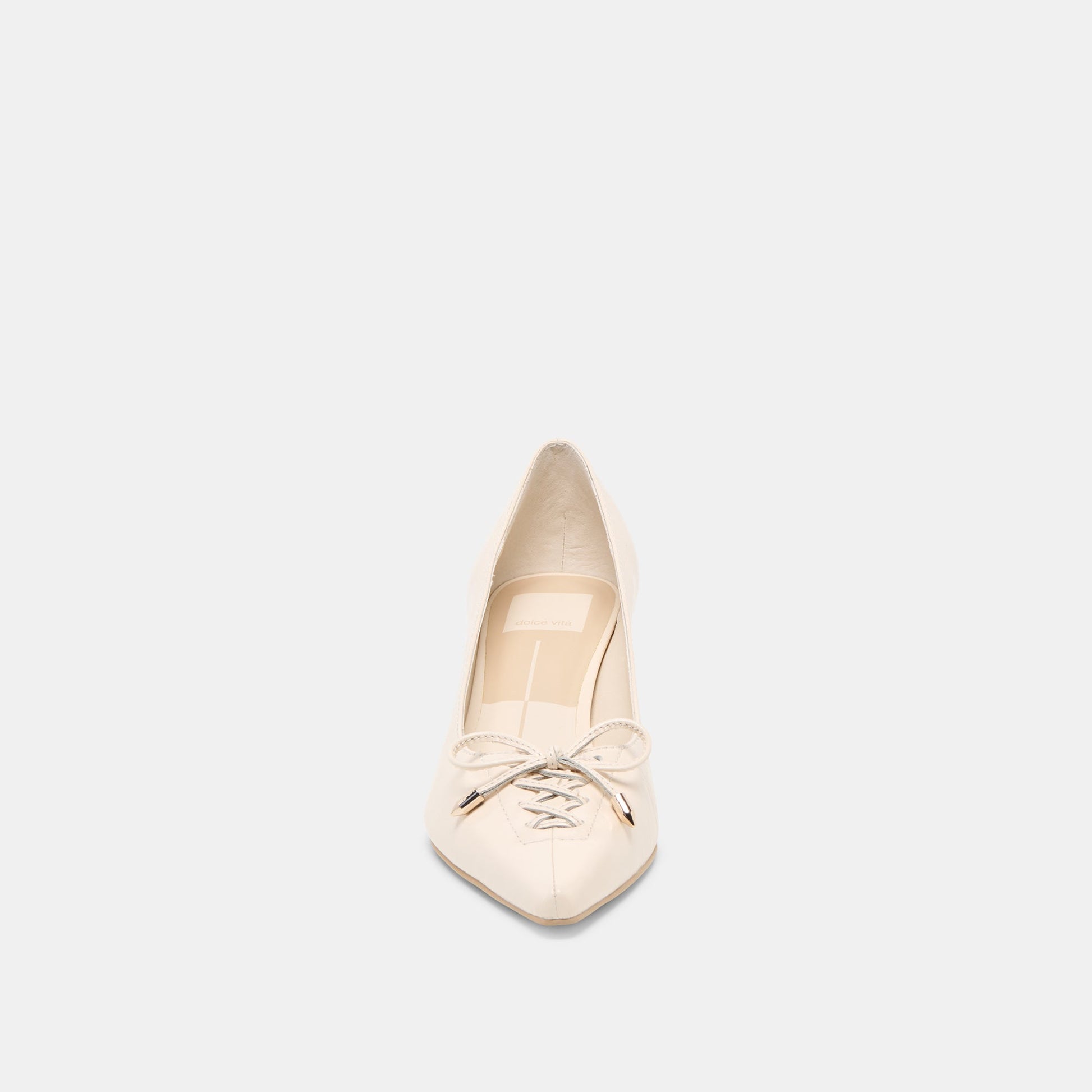 Clarie Bone Crinkle Patent Leather Heels Dolce Vita