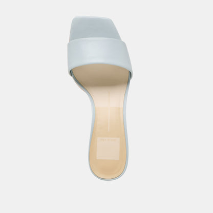 Rexa Ice Blue Leather Heels Dolce Vita