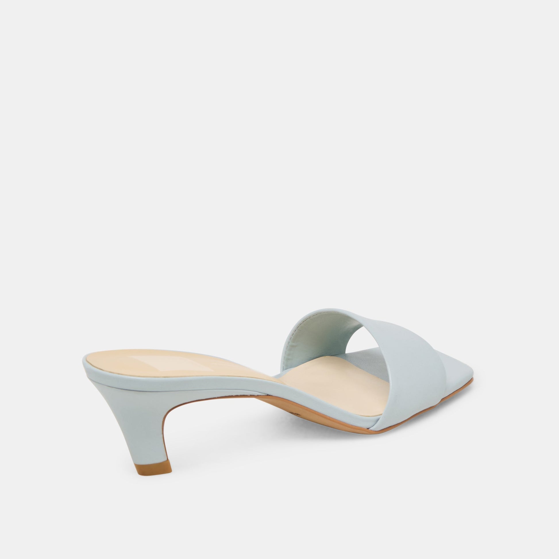 Rexa Ice Blue Leather Heels Dolce Vita
