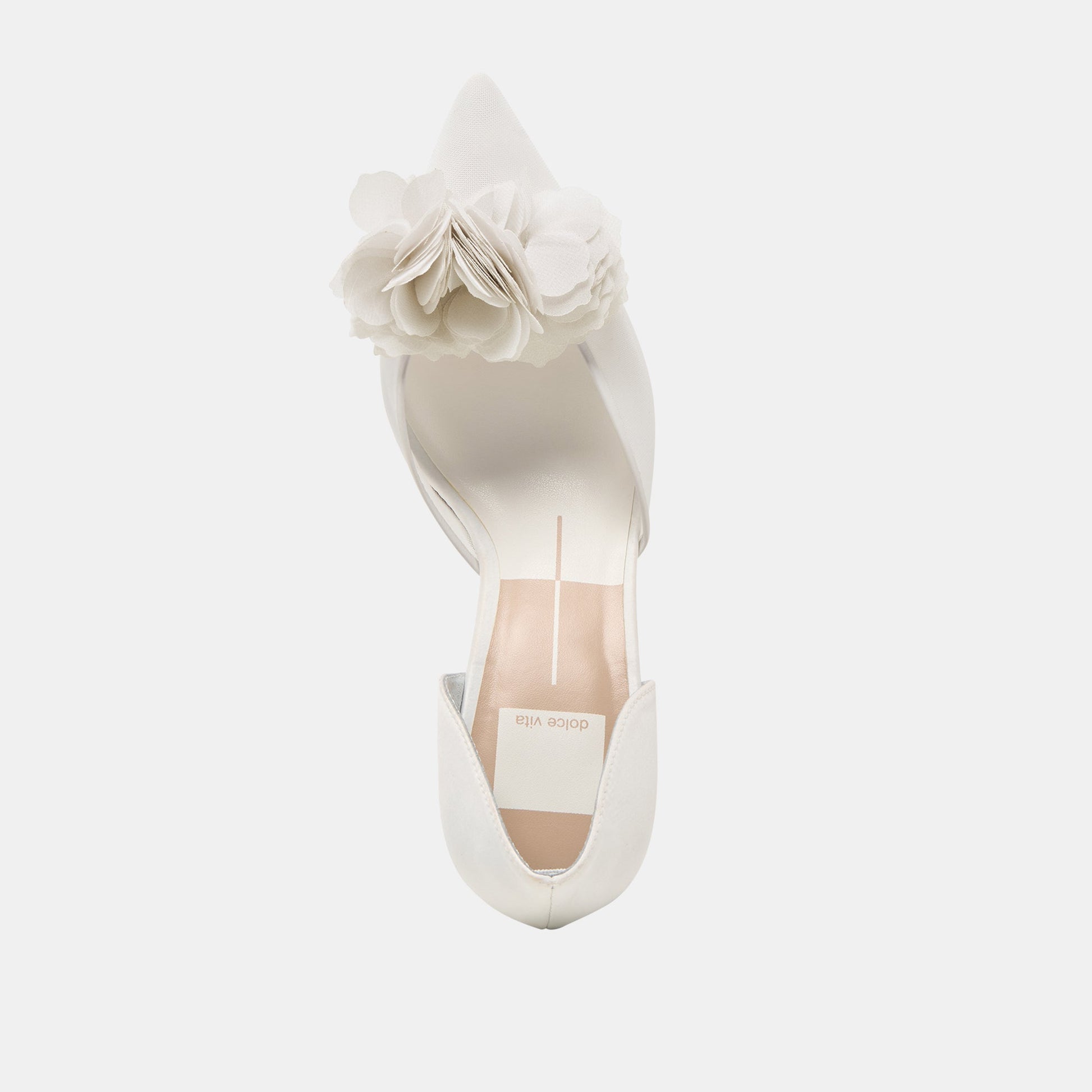 Evelin White Mesh Heels Dolce Vita