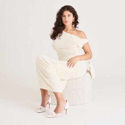 Evelin White Mesh Heels Dolce Vita
