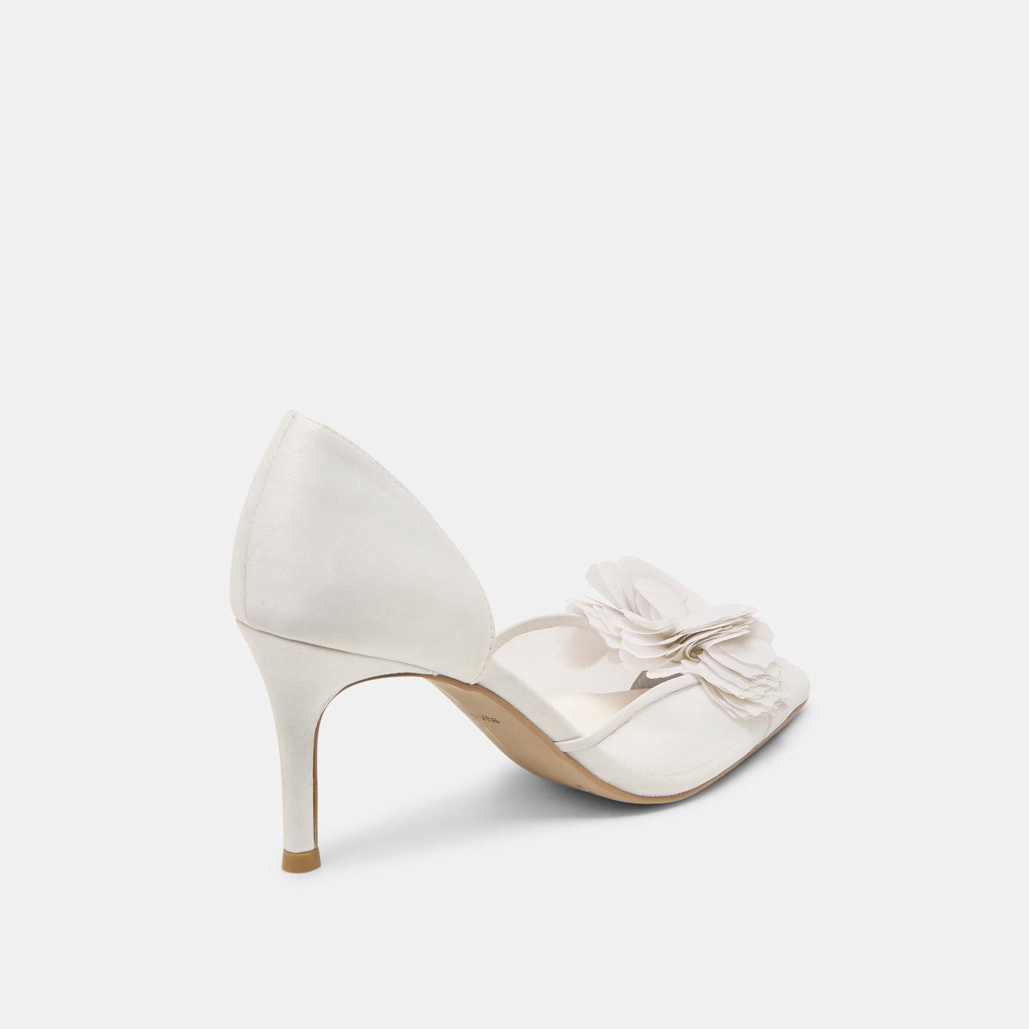 Evelin White Mesh Heels Dolce Vita