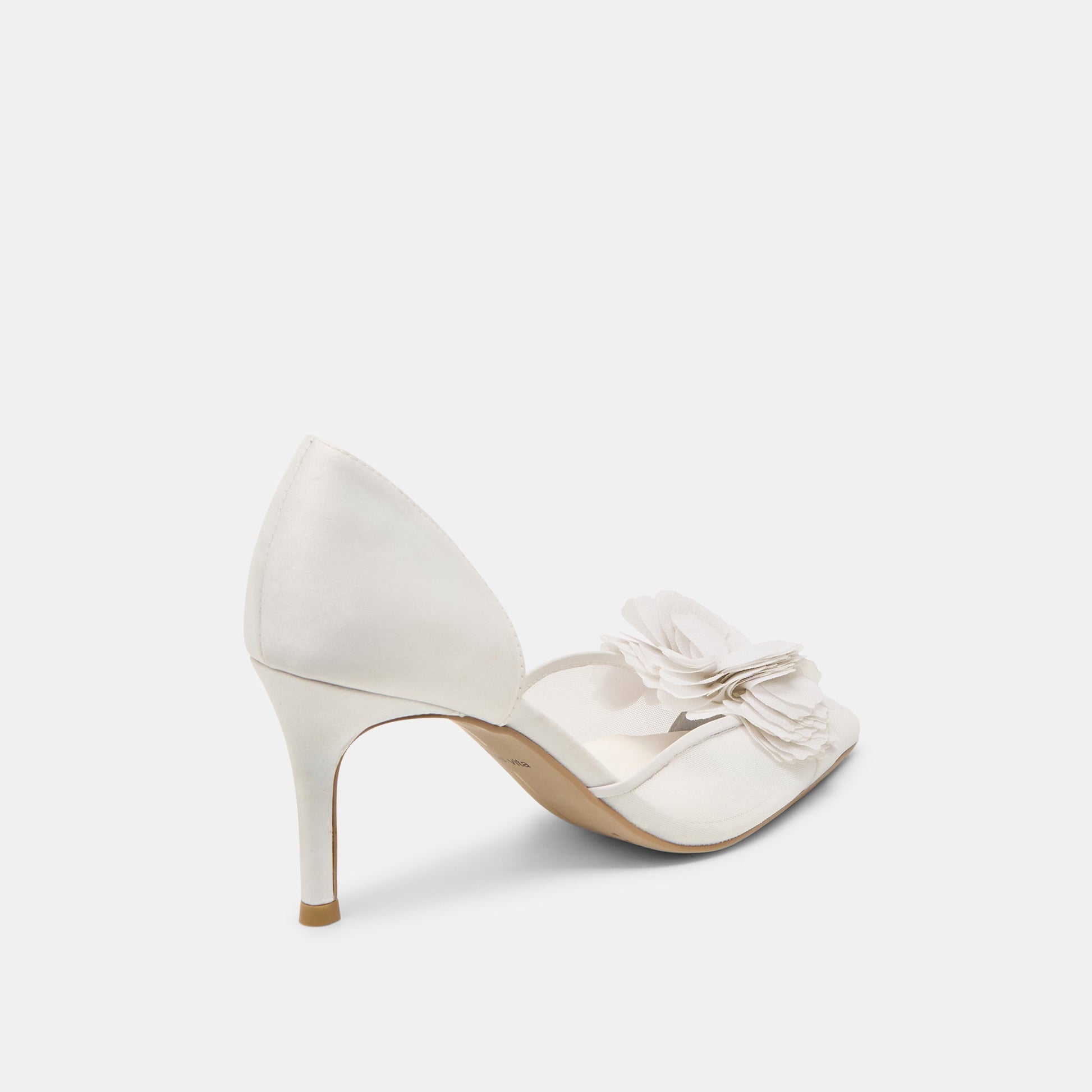 Evelin White Mesh Heels Dolce Vita