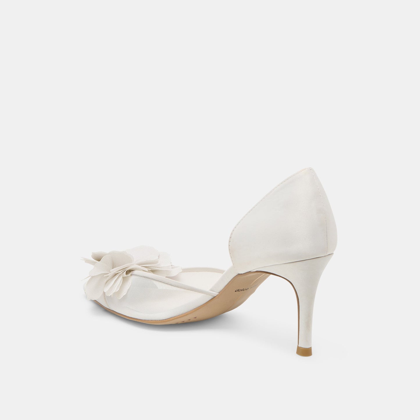 Evelin White Mesh Heels Dolce Vita
