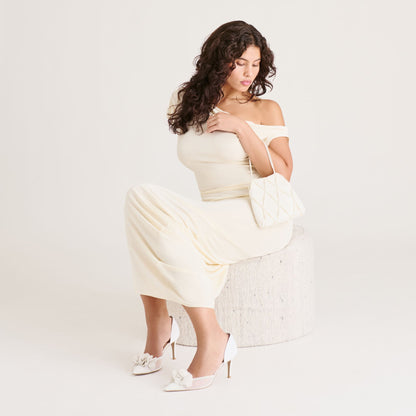 Evelin White Mesh Heels Dolce Vita