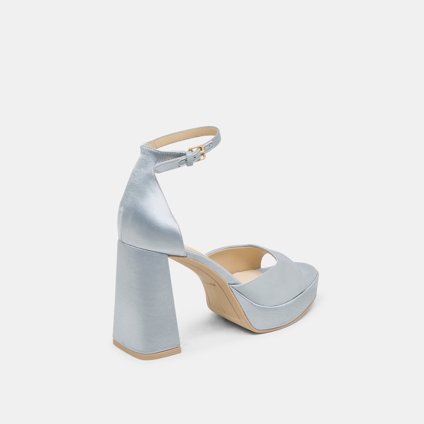 PANDRO HEELS LIGHT BLUE SATIN Dolce Vita