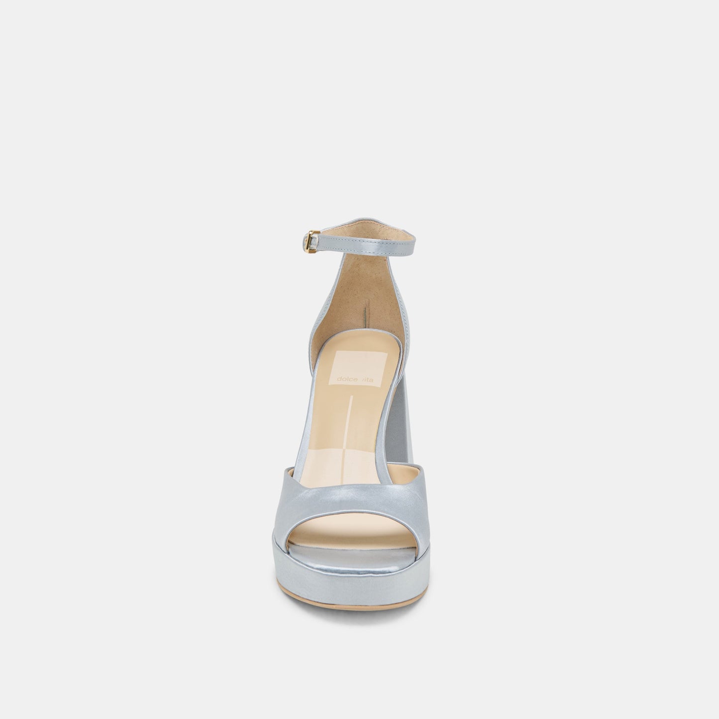 PANDRO HEELS LIGHT BLUE SATIN Dolce Vita