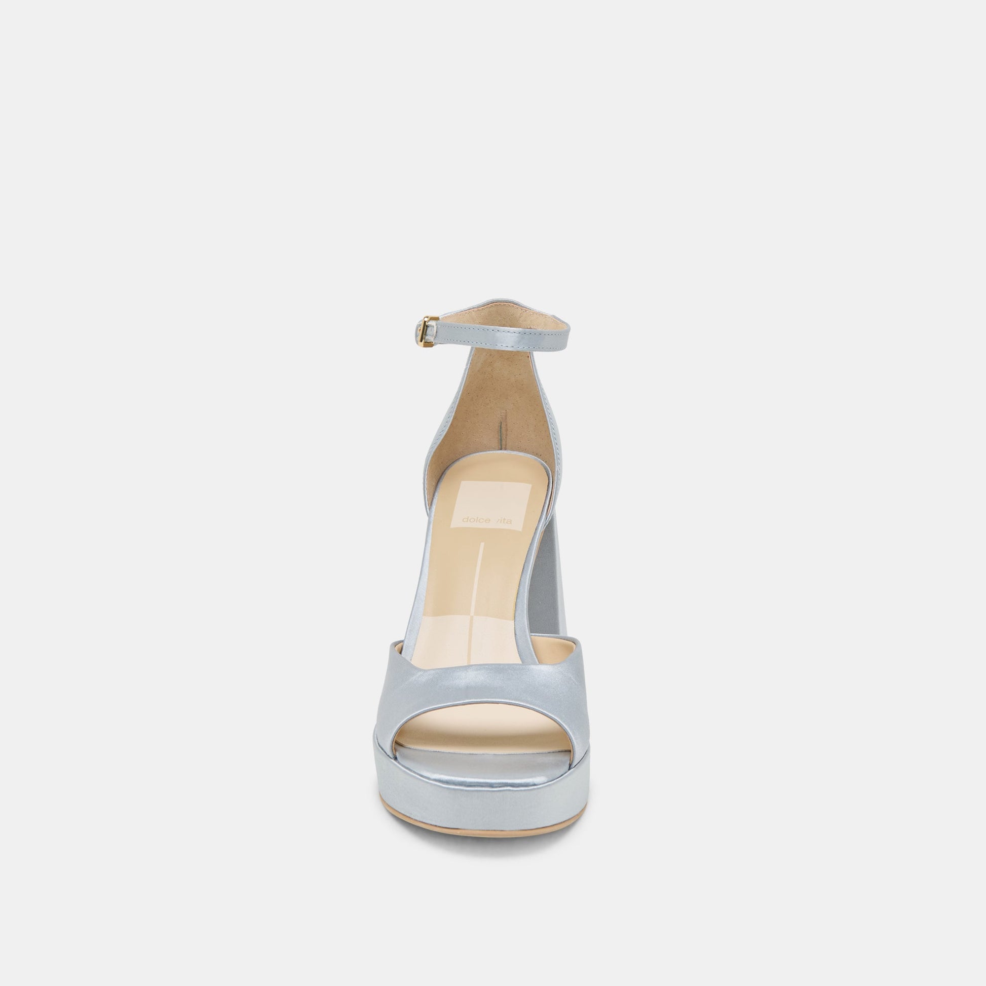 PANDRO HEELS LIGHT BLUE SATIN Dolce Vita
