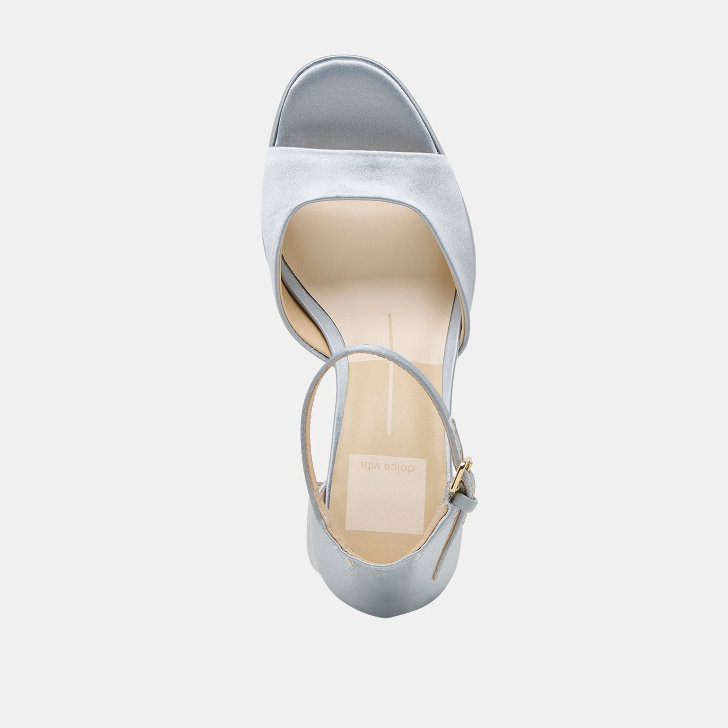 PANDRO HEELS LIGHT BLUE SATIN Dolce Vita