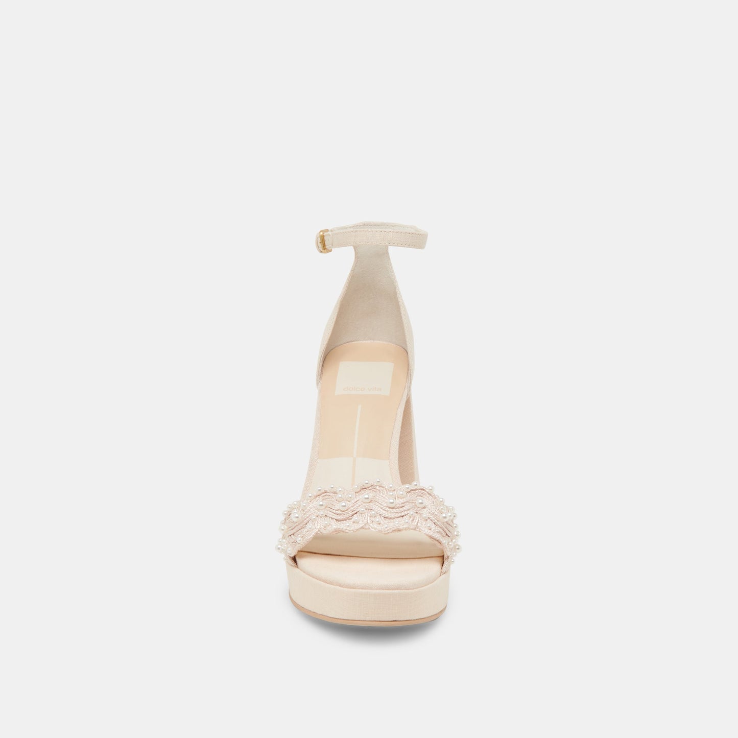 PELTIN PEARL HEELS VANILLA WOVEN RAFFIA Dolce Vita