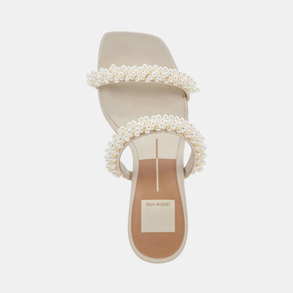 NOEL Heels Vanilla Pearls Dolce Vita