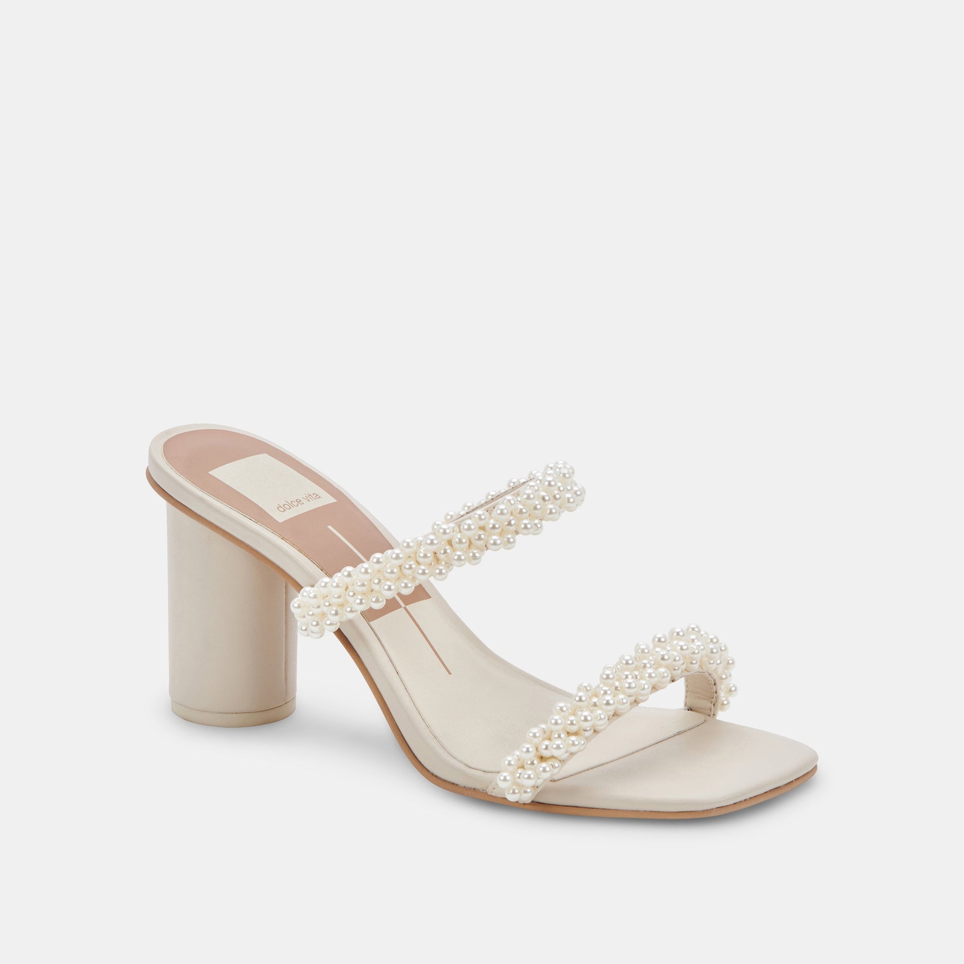 NOEL Heels Vanilla Pearls Dolce Vita