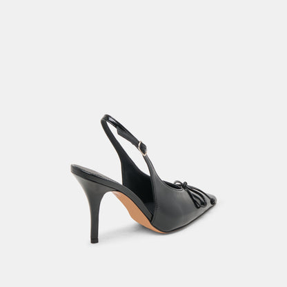 GEENA HEELS BLACK LEATHER Dolce Vita