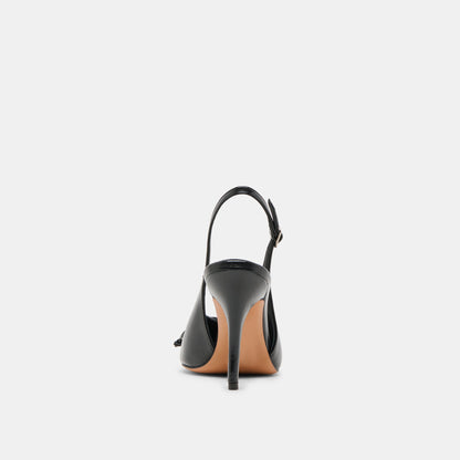 GEENA HEELS BLACK LEATHER Dolce Vita