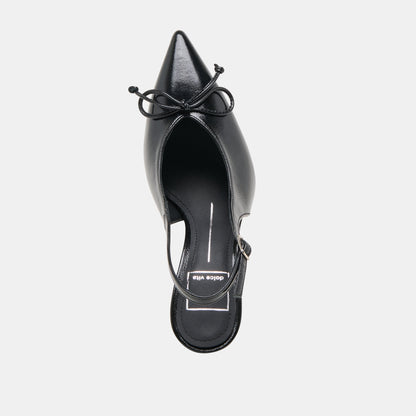 GEENA HEELS BLACK LEATHER Dolce Vita