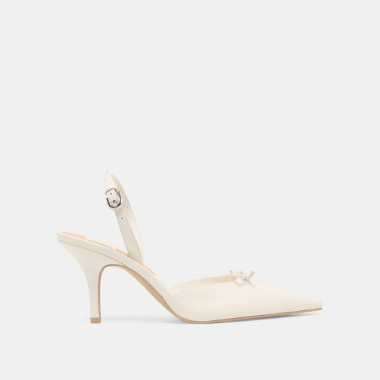 Hamya White Leather Heels Dolce Vita
