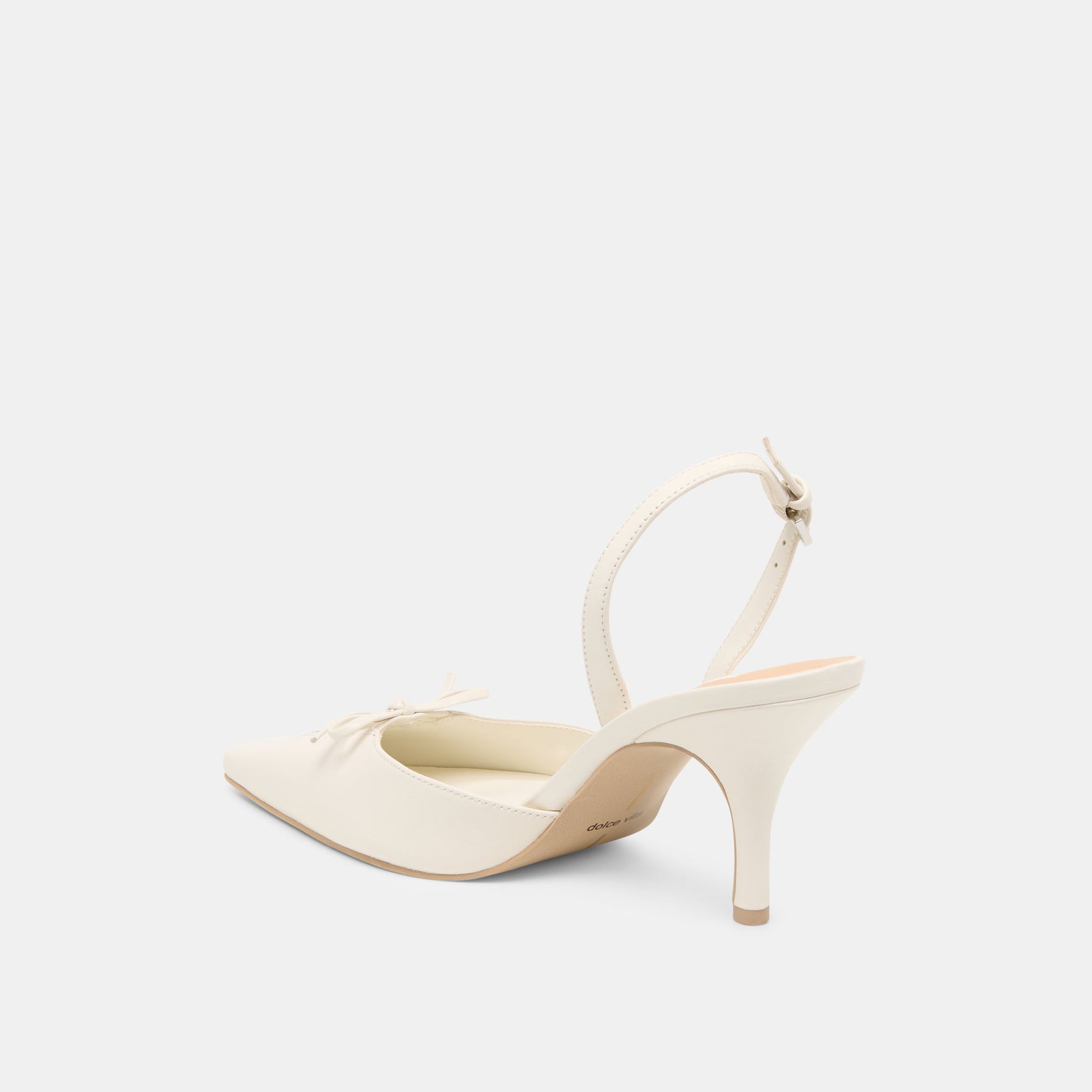 Hamya White Leather Heels Dolce Vita