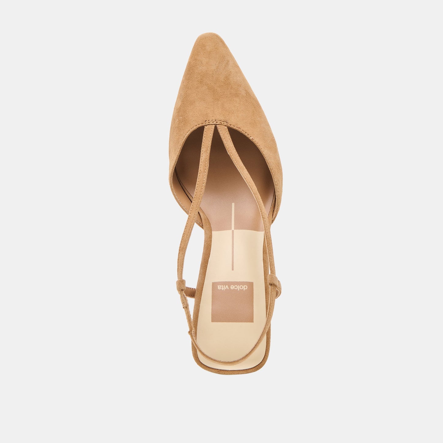 Ginay Lt Brown Suede Heels Dolce Vita