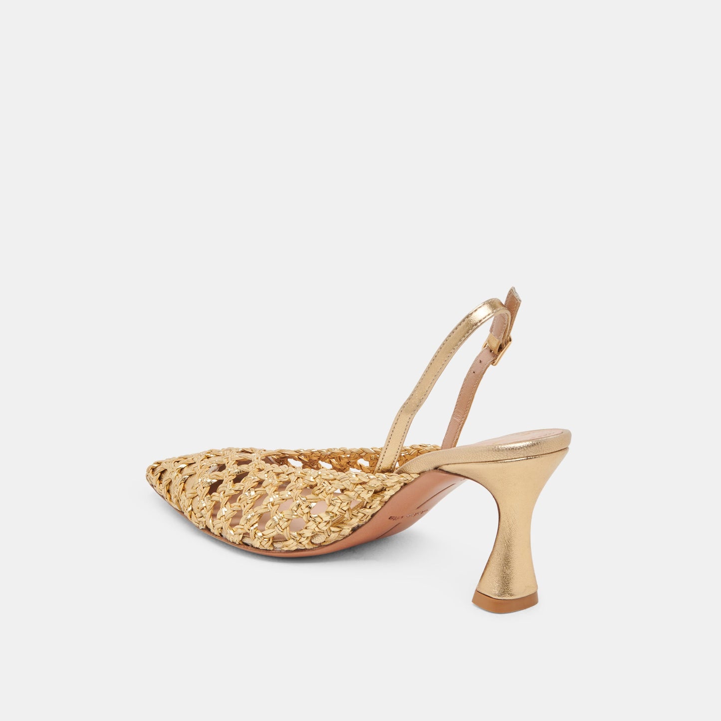 GLORIA HEELS GOLD WOVEN Dolce Vita