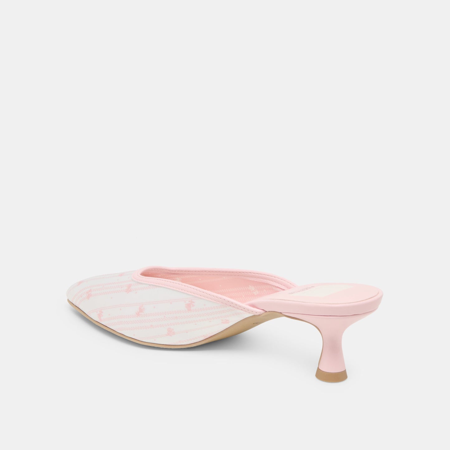 Cleo X Byrdie Golf Pink Floral Satin Wide Heels Dolce Vita