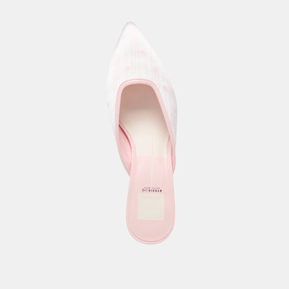 Cleo X Byrdie Golf Pink Floral Satin Wide Heels Dolce Vita