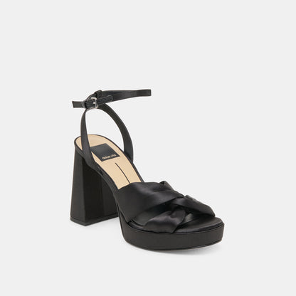 PARLO HEELS ONYX SATIN Dolce Vita