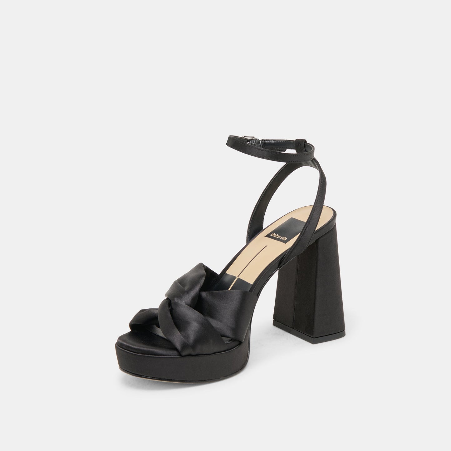 PARLO HEELS ONYX SATIN Dolce Vita