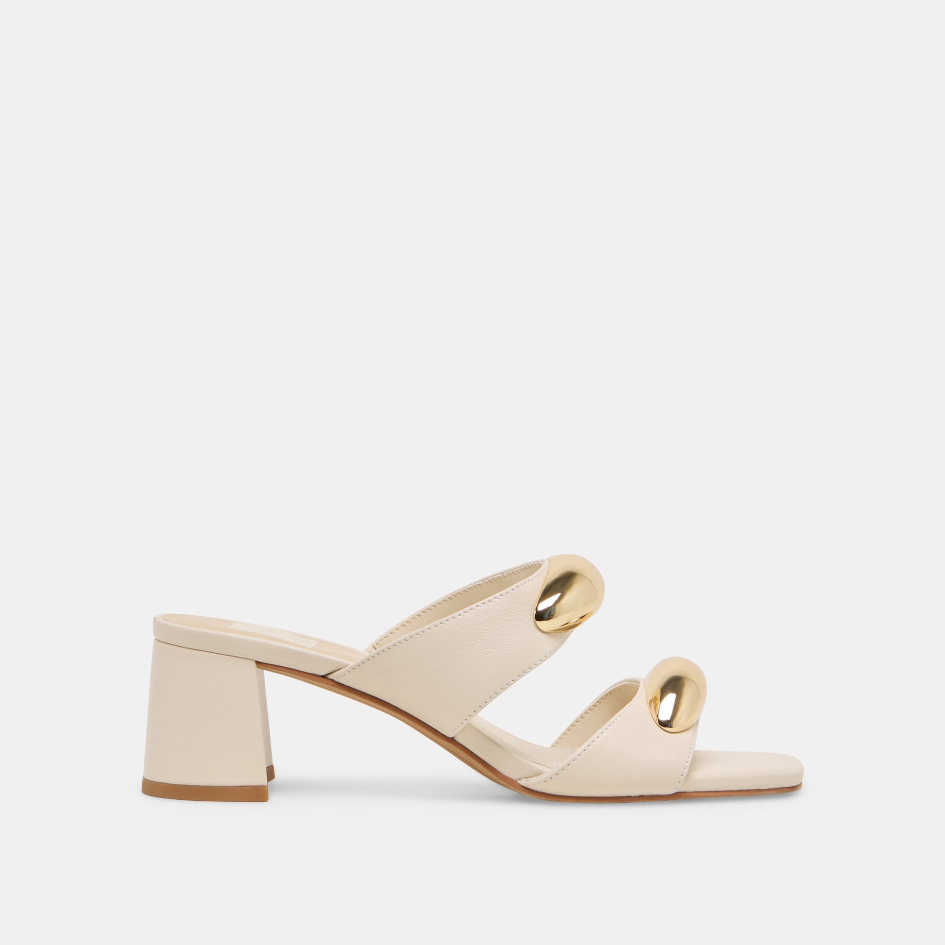 Barnet Bone Leather Heels Dolce Vita