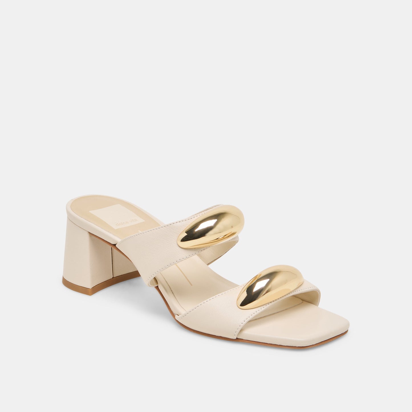 Barnet Bone Leather Heels Dolce Vita