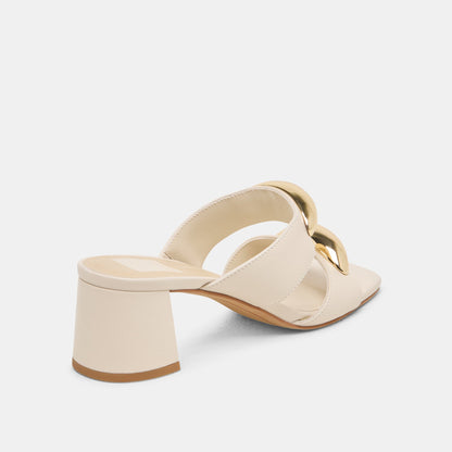 Barnet Bone Leather Heels Dolce Vita