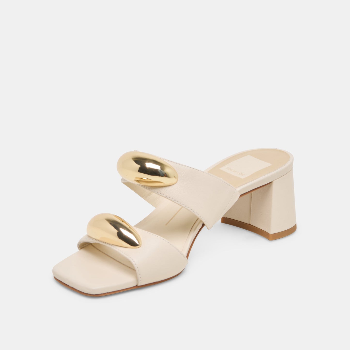 Barnet Bone Leather Heels Dolce Vita