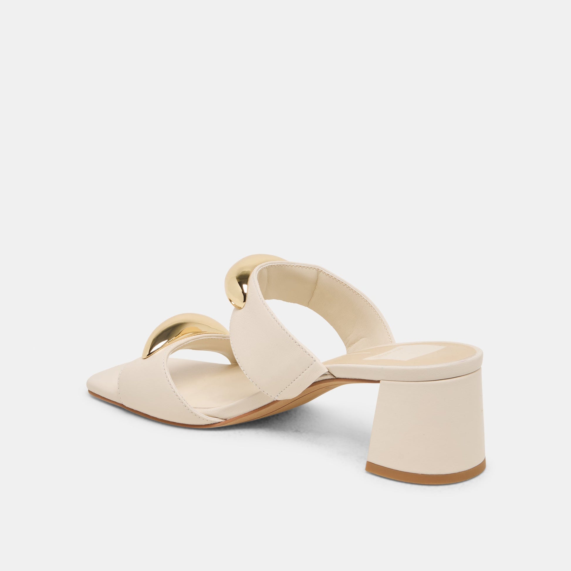 Barnet Bone Leather Heels Dolce Vita