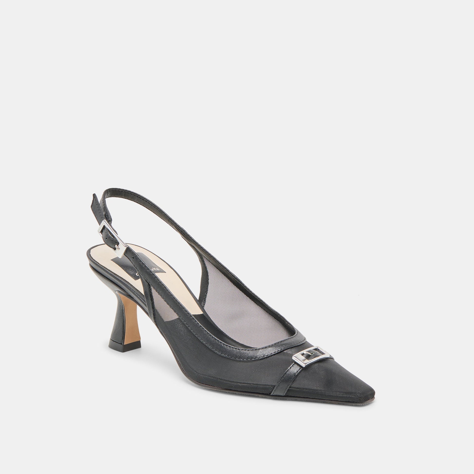 Lorine Onyx Mesh Heels Dolce Vita
