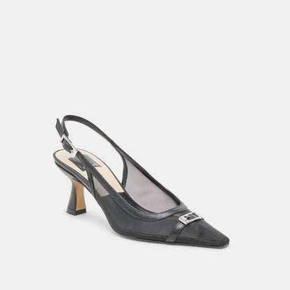 Lorine Onyx Mesh Heels Dolce Vita