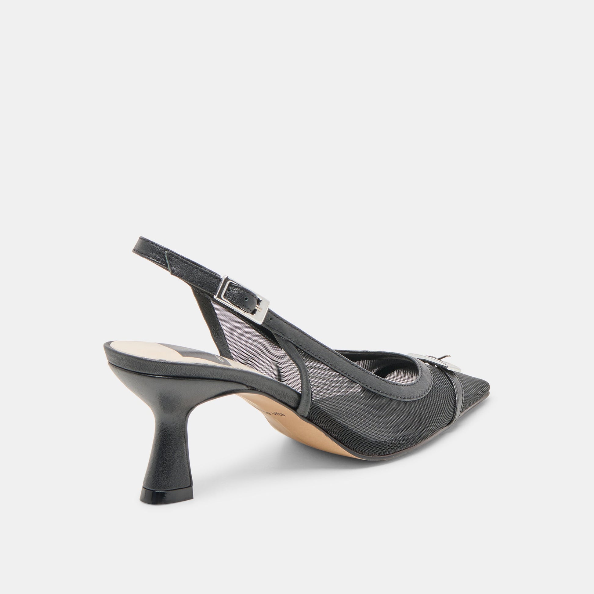 Lorine Onyx Mesh Heels Dolce Vita