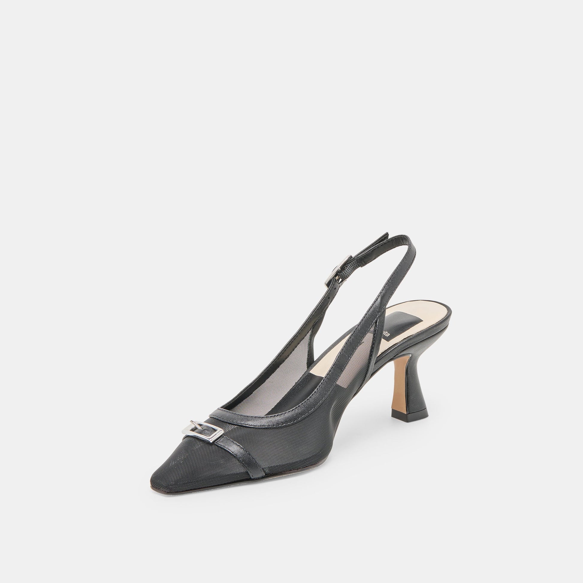 Lorine Onyx Mesh Heels Dolce Vita