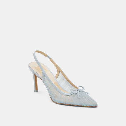 Yela Light Blue Tulle Heels Dolce Vita